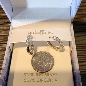 STERLING SILVER & CUBIC ZIRCONIA Earrings by Isabella M